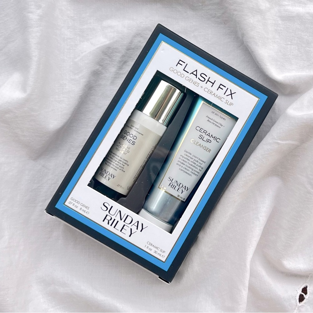Sunday Riley Flash Fix | *NIB* Good Genes + Ceramic Slip Cleanser